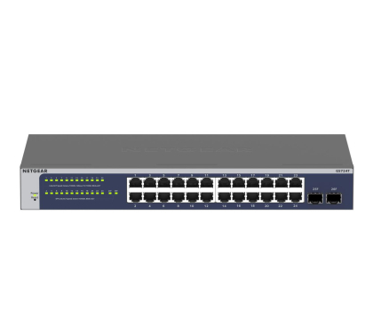 Switch NETGEAR 26p GS724T (24x10/100/1000Mbit 2xSFP+) GS724T-600EUS / GS724Tv6